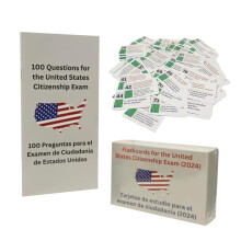 US Citizenship Test Study Guide, Naturalization Exam Reviewer, 100 USCIS Civics Questions