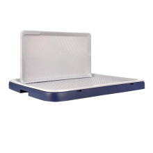 Portable Puppy Potty Reusable Removable Training Mat Dog Cat Puppy Kitten Home Bathroom Balcony Blue Grey