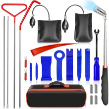 Car tool kit, 24 pieces, car repair tool kit with carrying bag