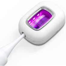 Rechargeable UVC Sanitizer Case Pro toothbrush case compatible with electric/regular toothbrushes. Travel toothbrush covers.