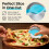 Pizzaschneiderrad mit Schutzklinge, ergonomischer Pizzaschneider 3