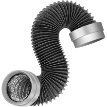 Drogerafvoerslang van 1,63 m (5ft 4in), flexibele 6-laags aluminium drogerslang, hittebestendige drogerafvoerslang, universele drogerafvoerslangset