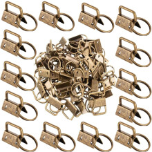40-delige sleutelhangerset, 39-delige sleutelhangerset van 2,5 cm met 1 sleutelhangerclip voor armband K, bronzen sleutelhangerset