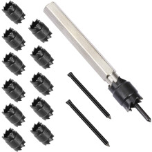 Spot welding cutting equipment: 14 sets of double-sided HSS spot welding cutters, 3/8"
