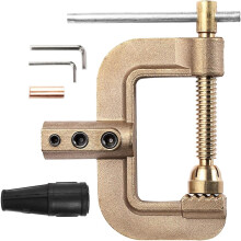 Pince de masse pour soudage, 400 A, pour poste Ă souder TIG/MIG, autocollante, en laiton massif, type G, 750 g