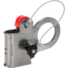 Automatic energy-absorbing fall protection for the grip rope used with 5/8" - 3/4" Lifeline rope, for construction