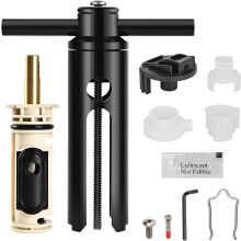 Verwijderingsgereedschap 104421U, vervangingscartridge 1222, adapterset voor douchehendel 116653, bad- en douchekraan