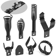 8-piece drain snake drilling attachment, commonly used in 50FT-100FT AC drain cleaning machines, suitable for 5/16 inch to 3/4 inch drain snake cable
