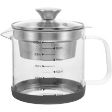Yogurt filter, nut milk filter, food juice filter, glass teapot with mesh filter, stainless steel iced tea pitcher