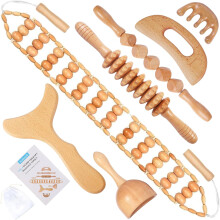 Outil de massage en bois 7 en 1 pour le remodelage corporel et le soulagement des douleurs musculaires