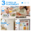 Refrigerator thermometer, 4-pack waterproof refrigerator temperature thermometer with large LCD screen, min/max C/F function, freezer thermometer 3