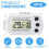 Refrigerator thermometer, 4-pack waterproof refrigerator temperature thermometer with large LCD screen, min/max C/F function, freezer thermometer 2