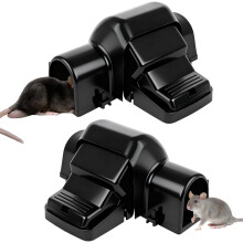 Rattenfallen, 2er-Pack Rattenfallen mit Soforttötungswirkung, professionelle, extrem leistungsstarke Rattenfalle, hochempfindliche Rattenfalle