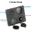 4-in-1 12V switch panel, dual 4.2A USB charging socket with waterproof ON/OFF rocker switch, LED digital voltmeter socket and cigarette lighter socket 2