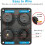 4-in-1 12V switch panel, dual 4.2A USB charging socket with waterproof ON/OFF rocker switch, LED digital voltmeter socket and cigarette lighter socket 3