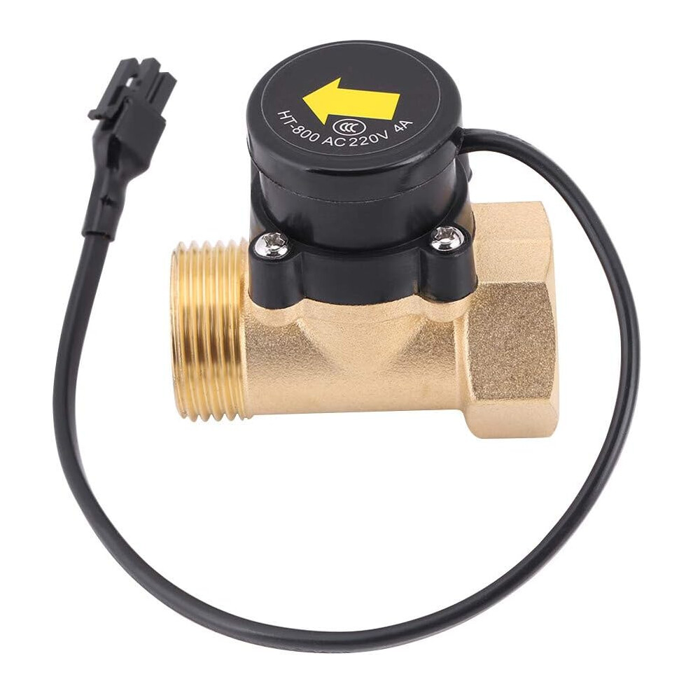 Threaded Water Flow Sensor Switch, Water Flow Switch, Automatic Flow Switch Ht-800 G1 Thread 220V, Water Pump Flow Sensor, Automatic Control Switch 756594248327