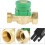 Water flow switch, AC 220V G3/4"-3/4" Threaded water pump flow sensor Automatic electronic pressure control switch 3