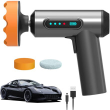 Akku-Poliermaschine, Polierpad-Maschine mit 4000-mAh-Akku, Poliermaschine und Polierpads mit einer Drehzahl von 20000 U/min, 3 Polierpads
