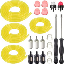 Tuyau d'alimentation en carburant, poire d'amorçage pour filtre à carburant à 4 bulbes, longueur 1,2 m, pour petits moteurs 2 temps Homelite et R