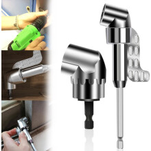 Adaptateur de perceuse Ă angle droit 105, nouveau tournevis d'angle Cumul Sherum, adaptateur de perceuse Ă angle pour travaux domestiques, lot de 2