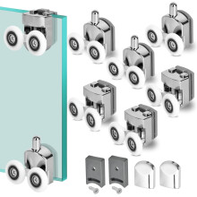 23-mm-Duschkabinenrollen, Ersatz-Duschkabinenrollen, Duschkabinenrollen, geeignet für 4–6 mm Glas