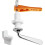 Replacement toilet flush handle, universal chrome toilet cistern lever, adjustable arm for system 1