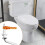 Replacement toilet flush handle, universal chrome toilet cistern lever, adjustable arm for system 4