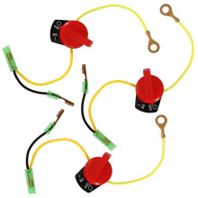 3PCS Engine Stop Switch Control Compatible with GX110 GX120 GX160 GX200 GX240 GX270 GX340 GX390 Go Kart Mini Bike Lawnmower Log Welder