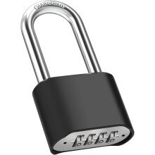 Heavy-duty outdoor combination locks, [weatherproof] long 51.5 mm chain, large 4-digit code lock with 8 mm thick 304 stainless steel chain