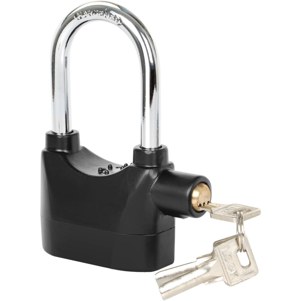 Alarmed Padlock Lock - Weatherproof Long Padlock Lock - 110Db 756594249959
