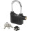 Alarmed padlock lock - Weatherproof long padlock lock - 110dB 3