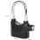 Alarmed padlock lock - Weatherproof long padlock lock - 110dB 2