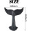 4PCS cast iron whale tail wall hooks with mounting screws, wall ratchets, black 2