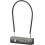 4-digit cable lock, 60cm long cable lock with code, high-security long luggage lock, U-wire bicycle locks 1