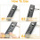 4-digit cable lock, 60cm long cable lock with code, high-security long luggage lock, U-wire bicycle locks 3