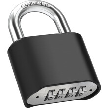 Heavy-duty outdoor combination locks, [weatherproof] 51.5 mm large 4-digit code lock with 8 mm thick 304 stainless steel chain