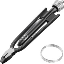 Aircraft security wire twisting pliers, metal twisting tool, locking twister security wire pliers for automotive and aircraft industries, 6 inches