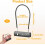 4-digit cable lock, 60cm long cable lock with code, high-security long luggage lock, U-wire bicycle locks 2