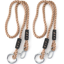 2 Pack 40 Inch Hammock Swing Straps, Adjustable Nylon Rope Hanging Tree Strap Accessories for Indoor and Outdoor Use