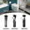 Kit de fixation pour abattant de WC, 4 pièces. Kit universel. Montage facile. Remplacement de l'abattant. 3
