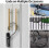 Combination cable lock - Versatile sizes 12"/24"/48", Resettable 4-digit code, Heavy-duty steel cord - Durable security, Black 5