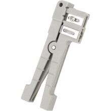 Outil de dénudage de gaines de fibre optique 45-162+45-163, pour câbles coaxiaux, gris, plastique