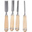 Ensemble de 4 gouges à sculpter pour menuisier, outil à main 3