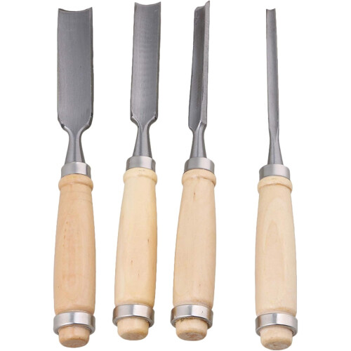 Ensemble de 4 gouges à sculpter pour menuisier, outil à main 2