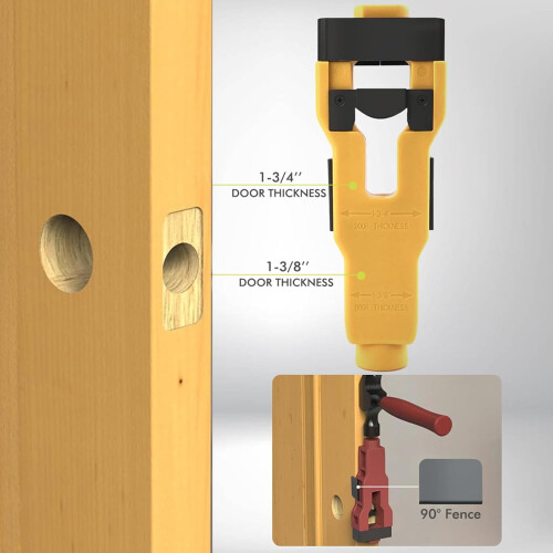 Door lock installation kit - complete door hardware tools, lock replacement and deadbolt installation set 2