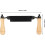 10-piece drawing knife, shaved drawing tool, comfortable handle tree bark peeling tool, efficient for woodworking, bark removal tool 2