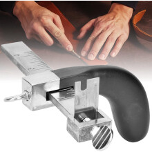 Leather cutting tool, leather cutting tool, leather cutting tool, leather crafting tools with 2 blades for DIY leather crafting tools