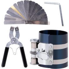 Piston Ring Installer Removal Kit for Car Engine Compressor, Adjustable Sizes from 2-1/8 inches to 7 inches