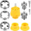 Electric drill PVC pipe threading tool set with 3 dies for 1/2" 3/4" 1" 1