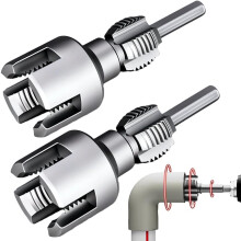 Pipe thread cutting tool, internal and external pipe threading tool, PVC water pipe threading kit, electric drill thread cutting tool